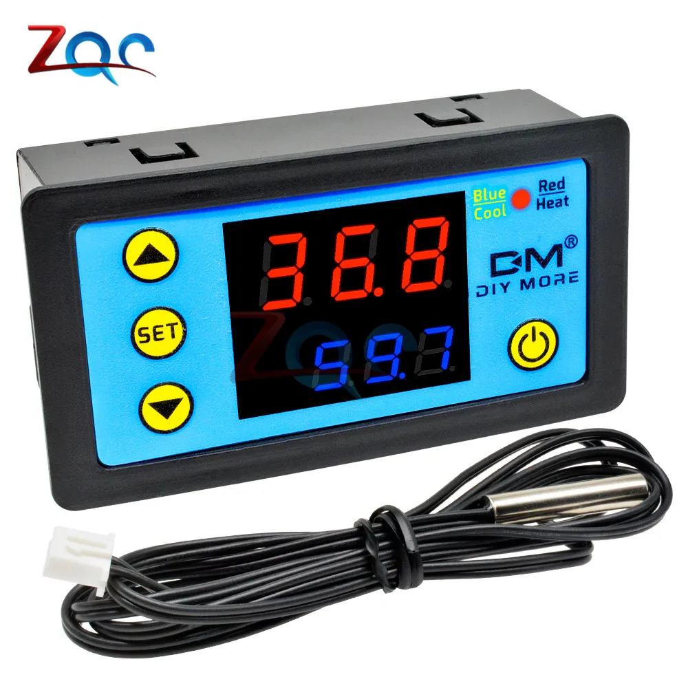 Цифровой термометр для контроля температуры 110-220 в перем. Тока 12 В 24 светодиодный