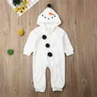 Рождественская одежда для малышей; С изображением снеговика из флиса для девочек и мальчиков, комбинезоны осень-зима теплые носки для новорожденных, Деткая одежда Детский костюм; Спортивный костюм для малышей