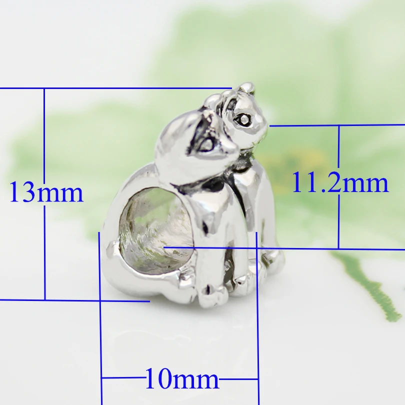 Fit Pandora charm bracelets Twin Cat European Bead Charms Bracelets beads for jewelry making | Украшения и аксессуары