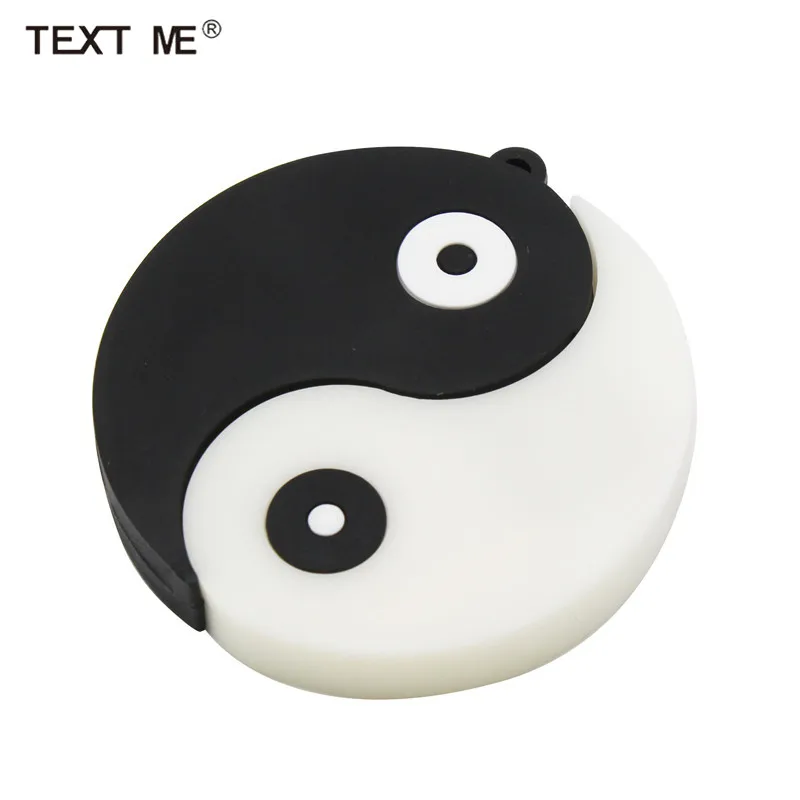 

TEXT ME cartoon new style black withe Tai Chi usb2.0 4GB 8GB 16GB 32GB pen drive USB Flash Drive creative gifty Stick Pendrive