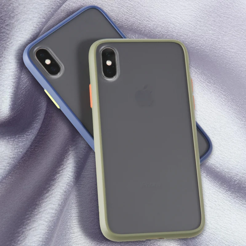 Силиконовый чехол для телефона iphone XS MAX XR 11 Pro X 6s 7 8 plus матовый анти-отпечаток