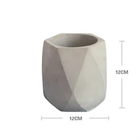 concrete silicone pot mould garden decorating cement candlestick making handmade flower pot molds