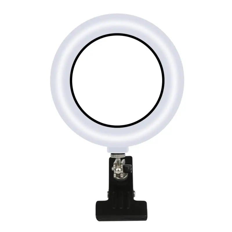 Dimmable LED Selfie Ring Light With Stand USB Selfie Light Ring Lamp Big Photography Ringlight For Computer PC Laptop