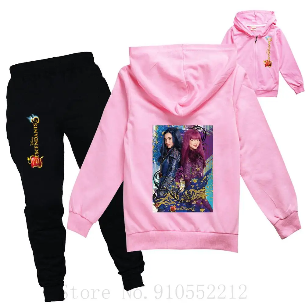 Детская одежда с мультяшным принтом куртка и брюки Спортивный Повседневный