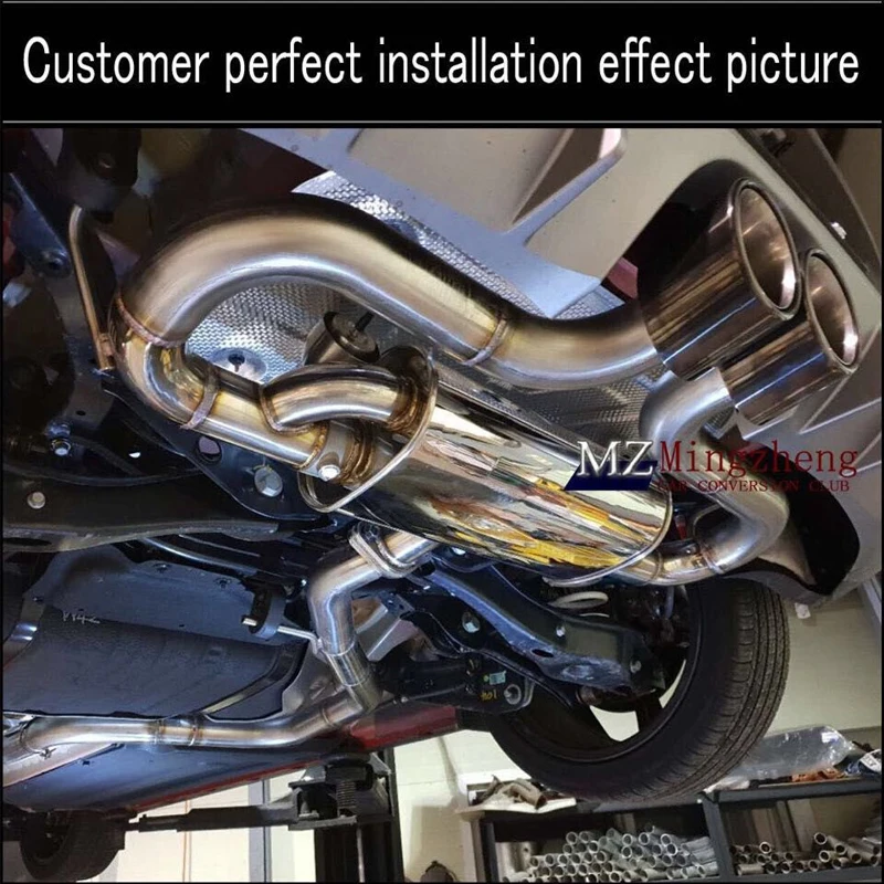 Универсальный Т-образный глушитель с двойным клапаном из нержавеющей стали 304