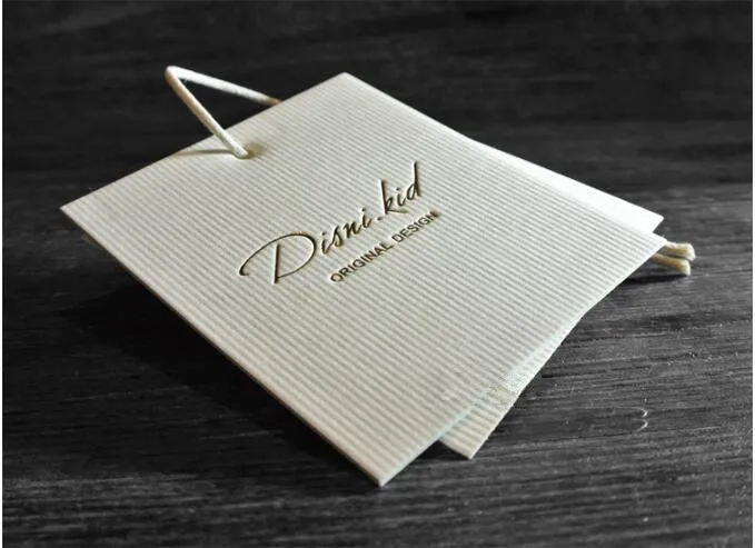 1000 компл./лот по индивидуальному заказу логотип бумажный ярлык 300 г слоновой