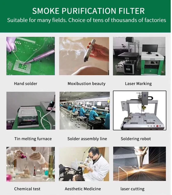 150W FUME Extractor Soldering Smoke Purify Machine Air Purifier Smoke