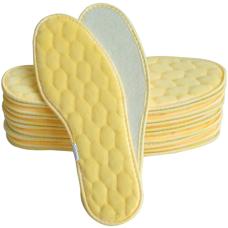 1 Pair Thick Thermal Winter Shoes pad Breathable  Warm heated Insoles for Men Women