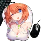 Силиконовый 3D коврик для мыши pinktortie Nakano Yotsuba с рисунком аниме quintessence Quintuplets, эргономичный коврик для мыши, игровой коврик для мыши