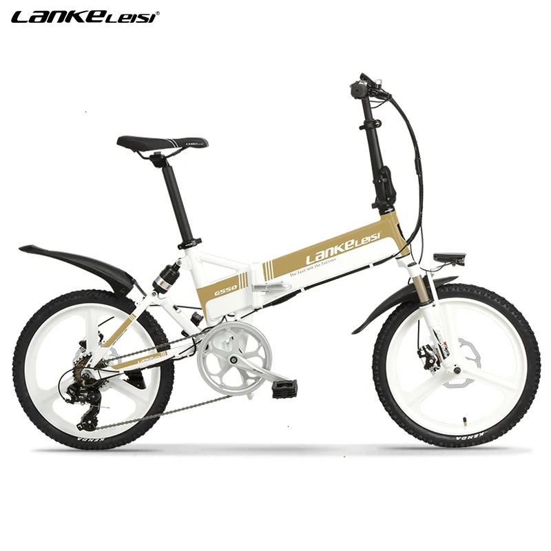 

inch LANKELEISI 20 G550-S Electric Bike Foldable Electric Bicycle with L G 13AH Lithium Battery 20" Floding E-bike 400W