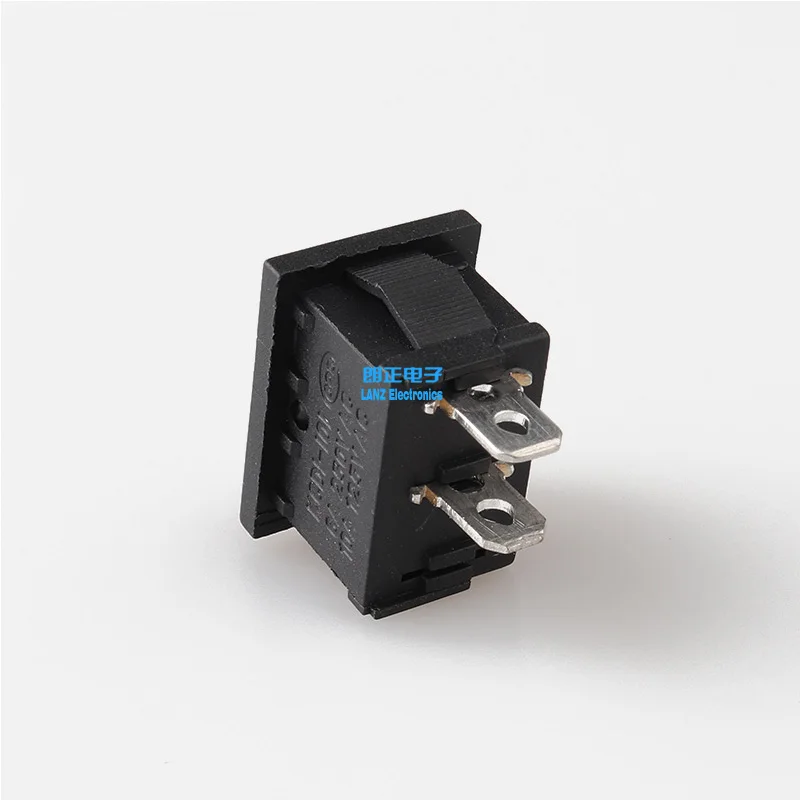 KCD1-101-2P 5-30pcs Switch ON-OFF KCD1 15*21mm 2pin Ship Type 6A 250V 10A 125V 15X21 Rocker power switch black New | Обустройство
