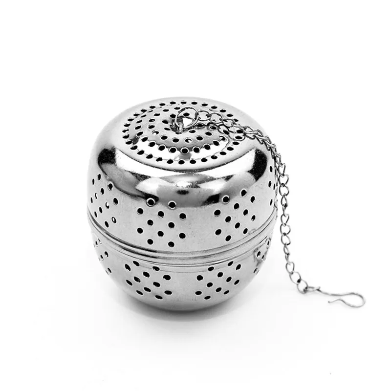 

New Stainless Steel Ball Tea Infuser Mesh Filter Strainer w/hook Loose Tea Leaf Spice Ball with Rope chain Home Kitchen Tools