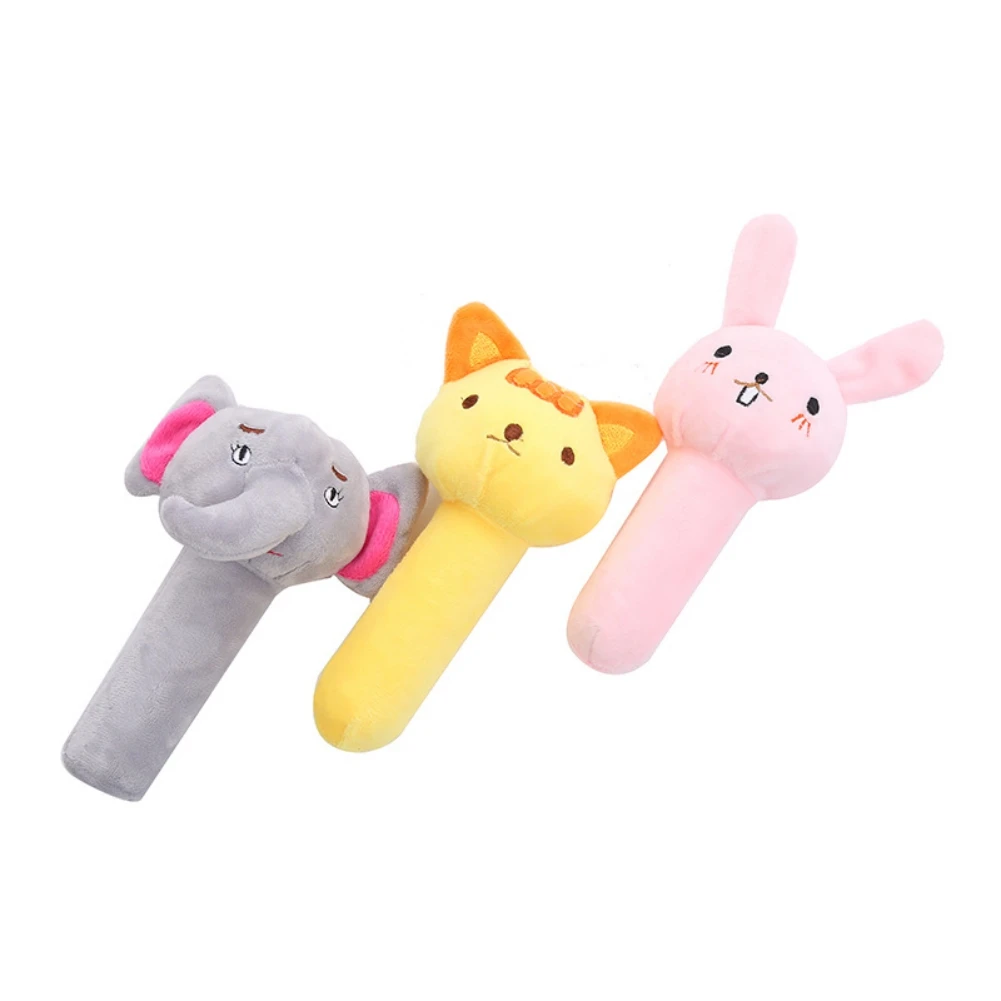 

1Pcs Pet Dog Plush Squeaky Chew Toys Cartoon Animal Shaped Bite-Resistant Puppy Training Toys Pet Products For Small Medium Dogs