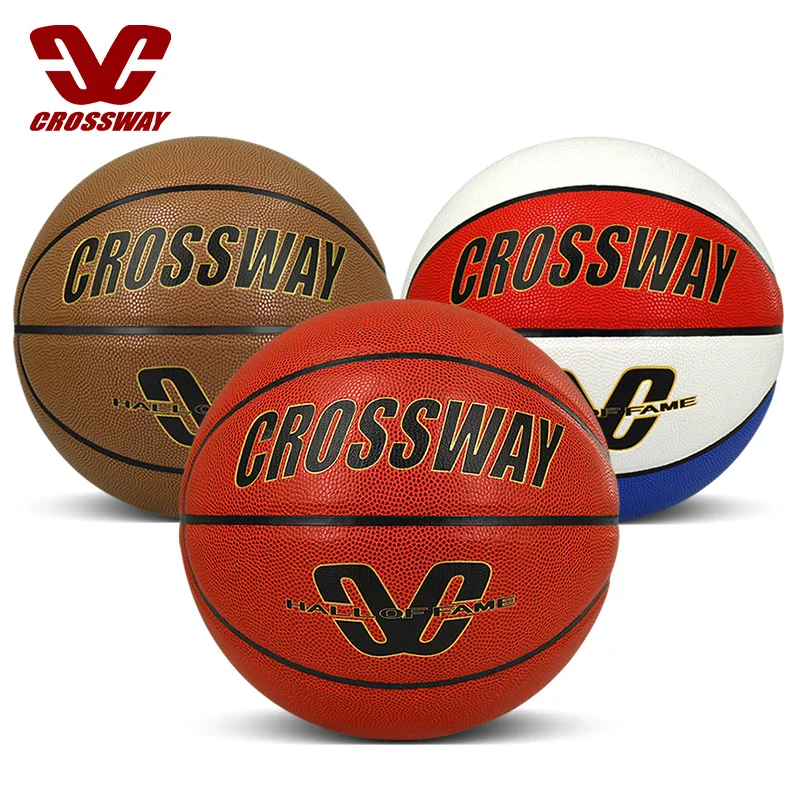 CROSSWAY Basketeball высокое качество ПУ материала офисная Размеры 7 игра спорт