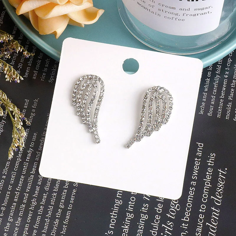 

Wing stud earrings simple temperament elegant fashion earrings female trend exquisite small ear jewelry