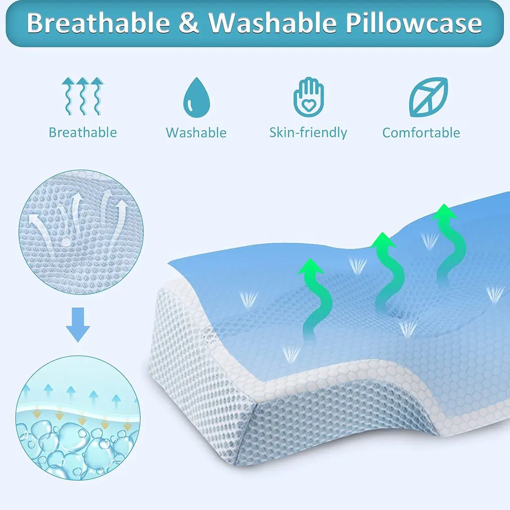 Ортопедическая гелевая Подушка с эффектом памяти эргономичная подушка для