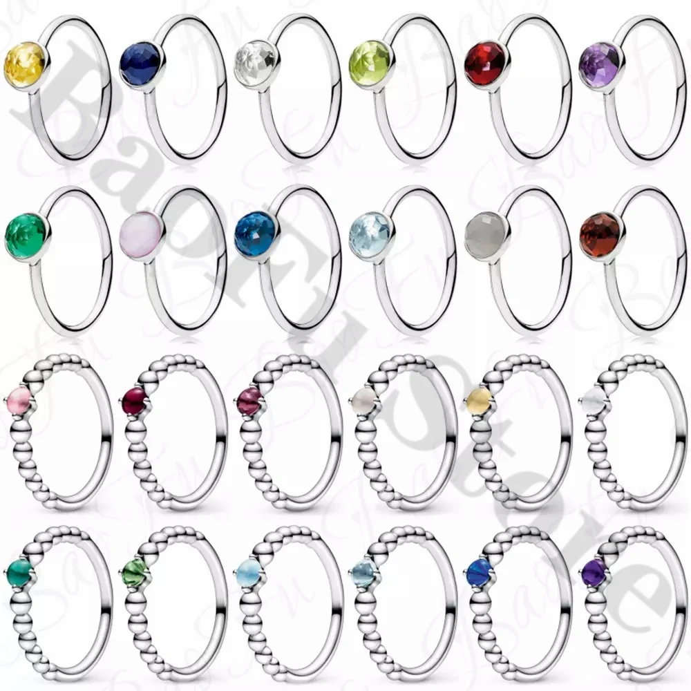 

Genuine 925 Sterling Silver Ring, Shiny December Birthstone, Suitable For Original Female Birthday Party Anniversary Jewelry