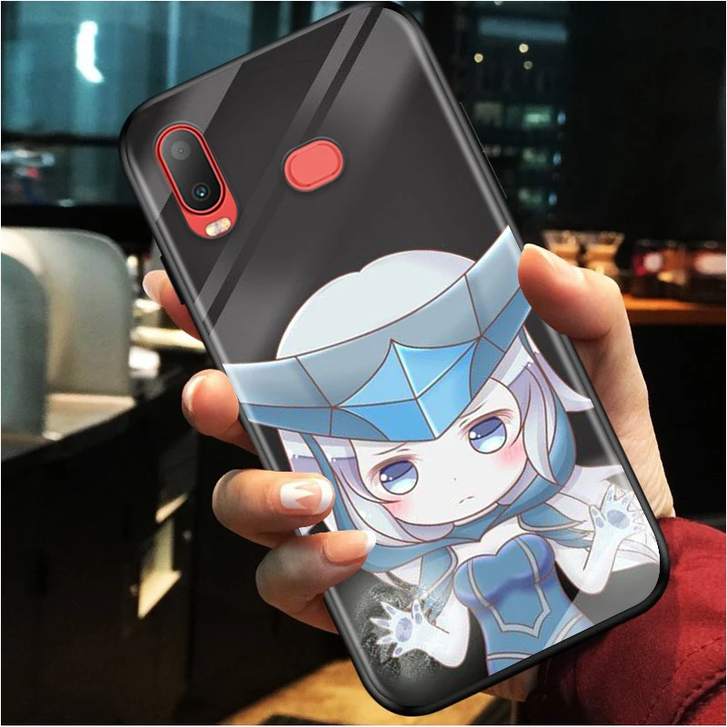 Cartoon beauty for Samsung Galaxy A9S A8S A6S A9 A8 A7 A750 A6 A5 A3 Plus Star 2018 2017 2016 Black Phone Case