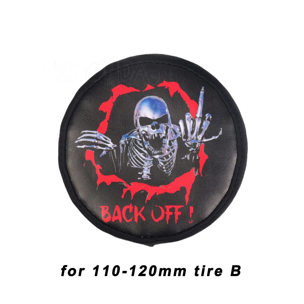 for 110-120mm tire B RC украшение автомобиля ПУ кожа запасная крышка шины для 1/10 RC Гусеничный Traxxas TRX4 осевой SCX10 Рейф RC4WD D90 Tamiya CC01 - Цвет: for 110-120mm tire B