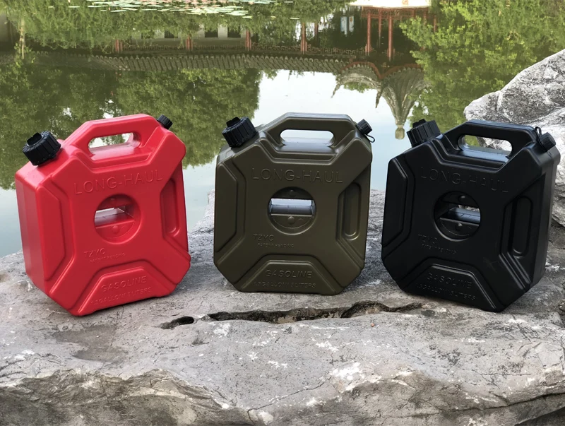 5 литров черного топлива канистра запасные пластиковые бензиновые баки Jerrycan крепление мотоцикла газовые масляные баки крепление автомобиля газ бензиновая банка