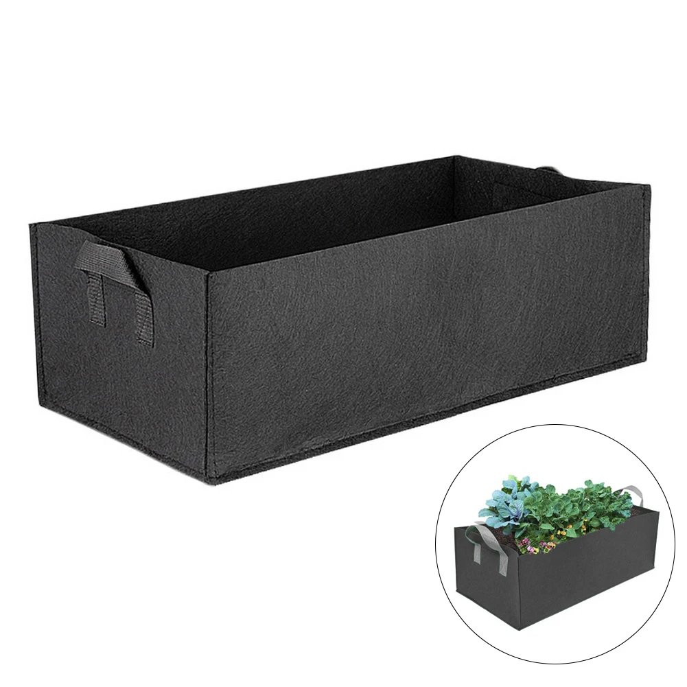 

1pcs Garden Bag Square Garden Flower Grow Bag Vegetable Planting Bag Planter Pot with Handles for Plants Flower