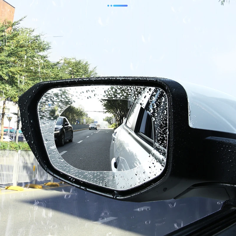 2 шт зеркало заднего вида Защитная пленка для окна Анти туман непромокаемые блики