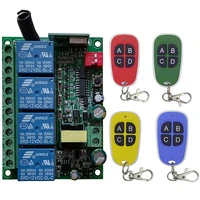 universal wireless remote control switch ac110v 220v 230v 4 ch 4ch relay receiver module rf transmitter electronic lock control