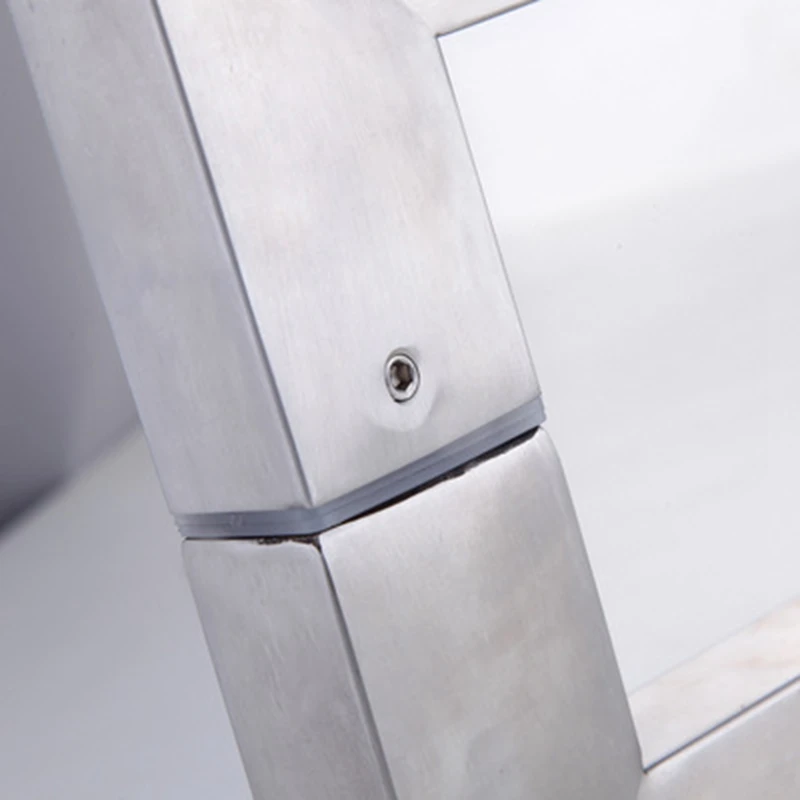 Двусторонние безрамные ручки для душа из нержавеющей стали стеклянные дверные