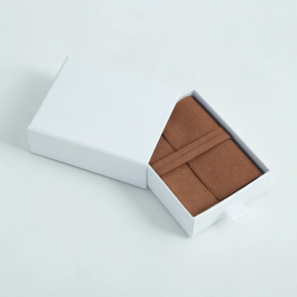 Jewelry Packaging Pouch Microfiber Envelope Bags with Flap Small Gift Bags for Necklace Brooch Ring Earring Jewellery Organizer