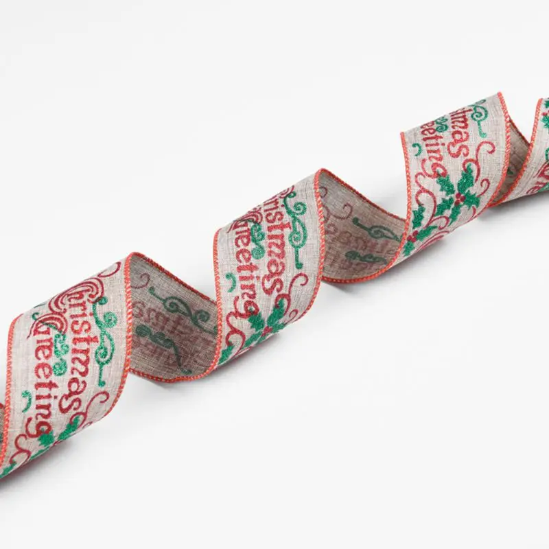 Рождественский бант красная Милая Рождественская лента Подарочная коробка