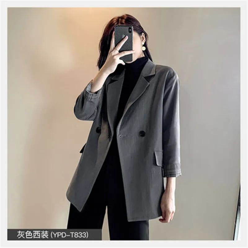 

Женский пиджак в британском стиле, повседневный блейзер в Корейском стиле, модель b463 на весну и лето, 2020