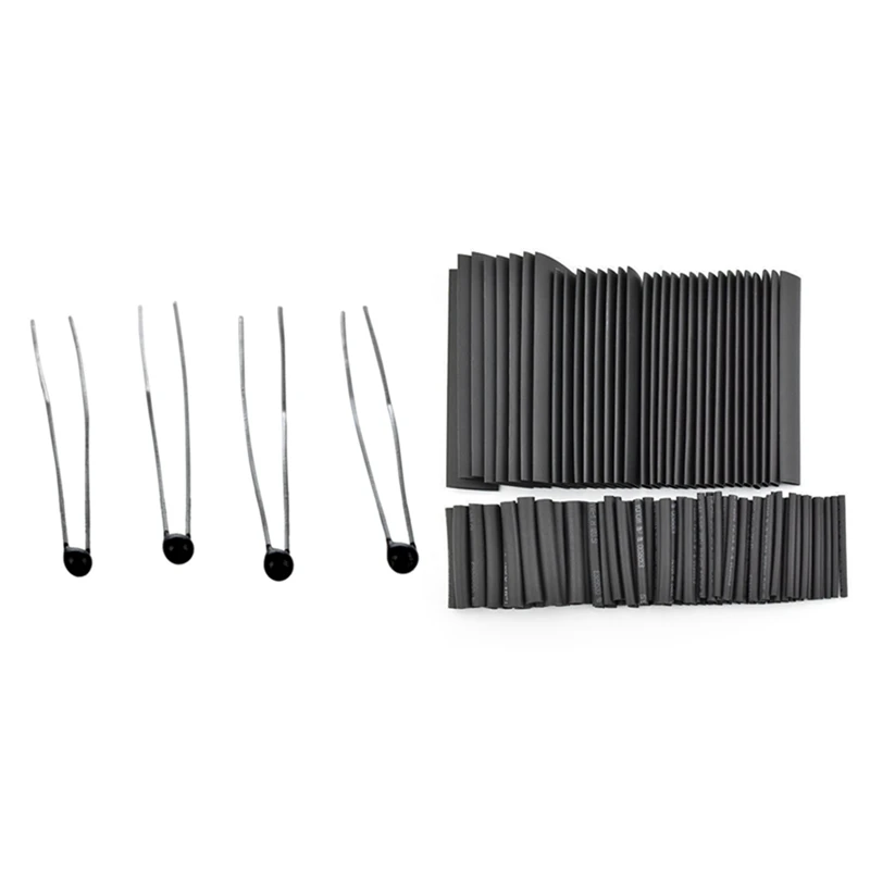 100 шт 10К Ом 3% термопара-терморезисторов для измерения температуры MF52-103 и 127 шт набор теплового усадочного трубчатого оболочек-гибкий термоусадочный набор.