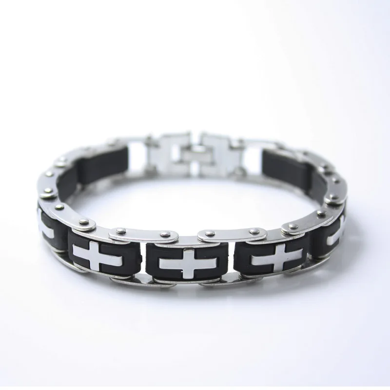 Крутые Мужские Силиконовые байкерские велосипедные мотоциклетные цепи мужские