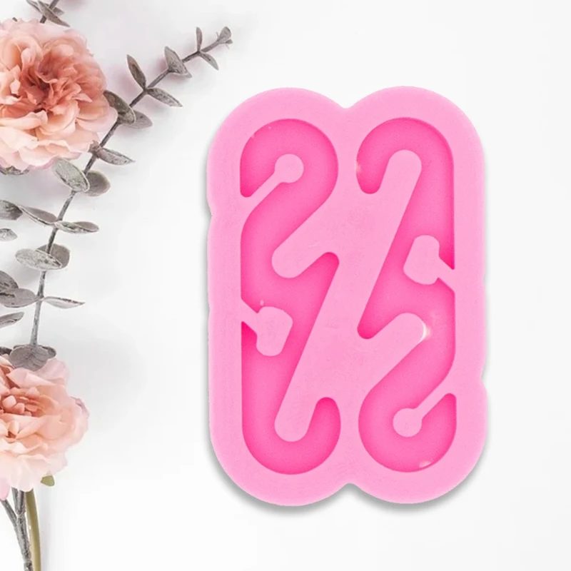 

Shiny Glossy S Shape Hook Epoxy Resin Mold DIY Crafting Buckle Silicone Mould