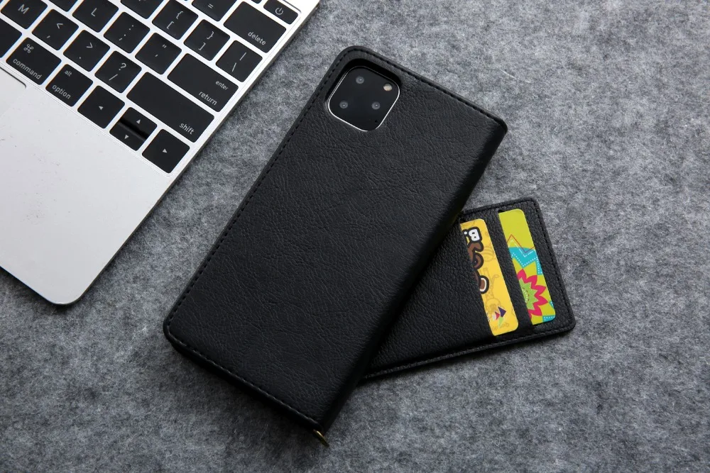 Для iPhone 11 Pro Max чехол с магнитной застежкой из искусственной кожи чехол для iPhone 6 6S 7 8 Plus X XR XS Max чехол-кошелек с подставкой и отделением для карт