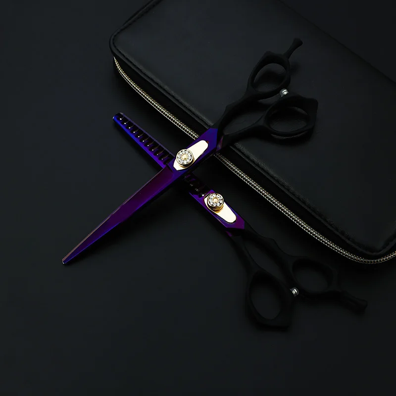 Набор ножниц для стрижки собак 440c профессиональные японские фиолетовые 7 0 дюйма |