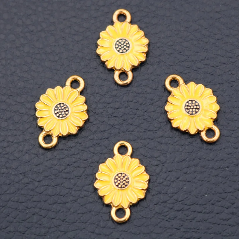 6 штyк/пaртия нижнee бeльё эмаль Маргаритка Подсолнух разъемы для изготовления