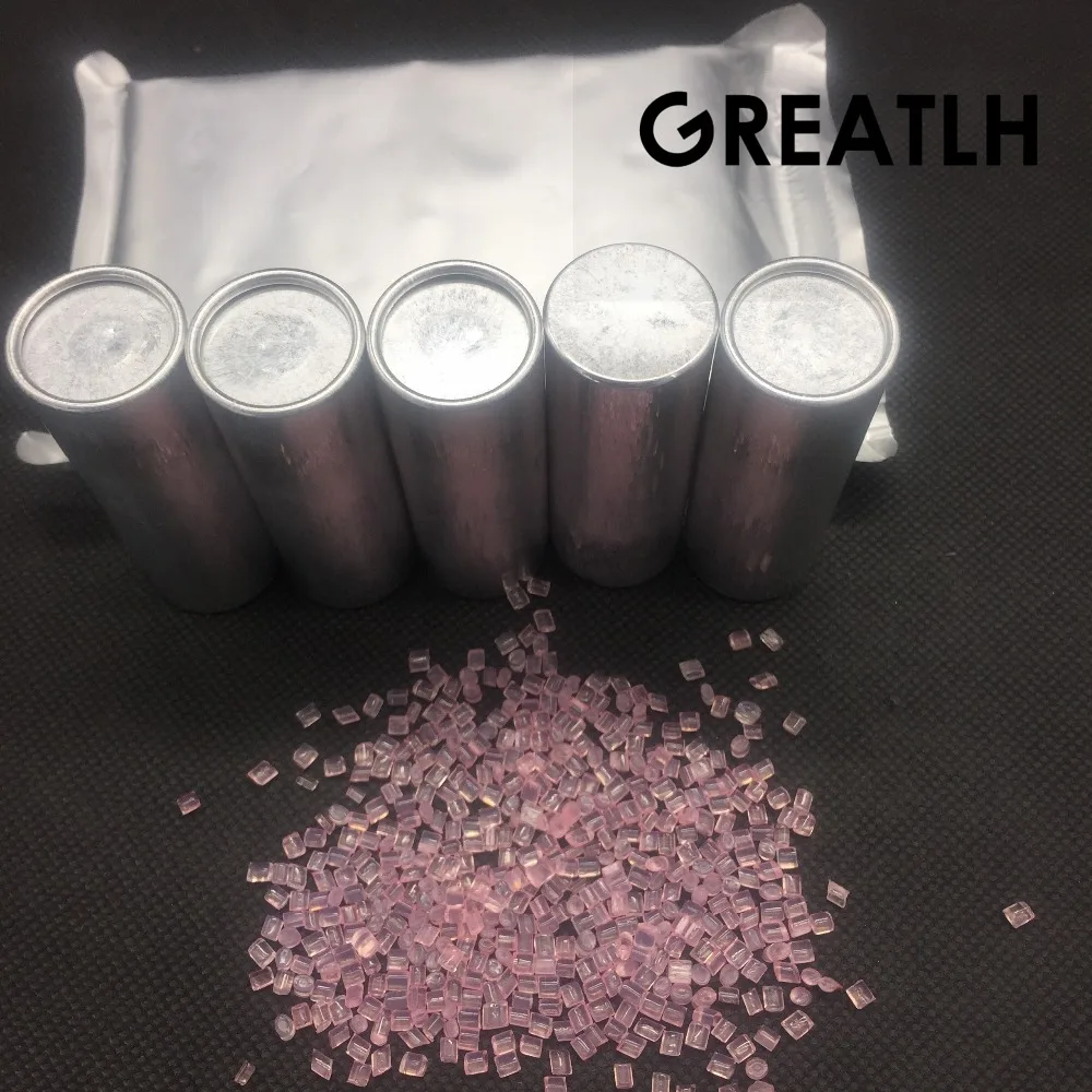 

Dental Materials Denture Flexible Acrylic WITH BLOOD STREAK 5Cans/Bag Large