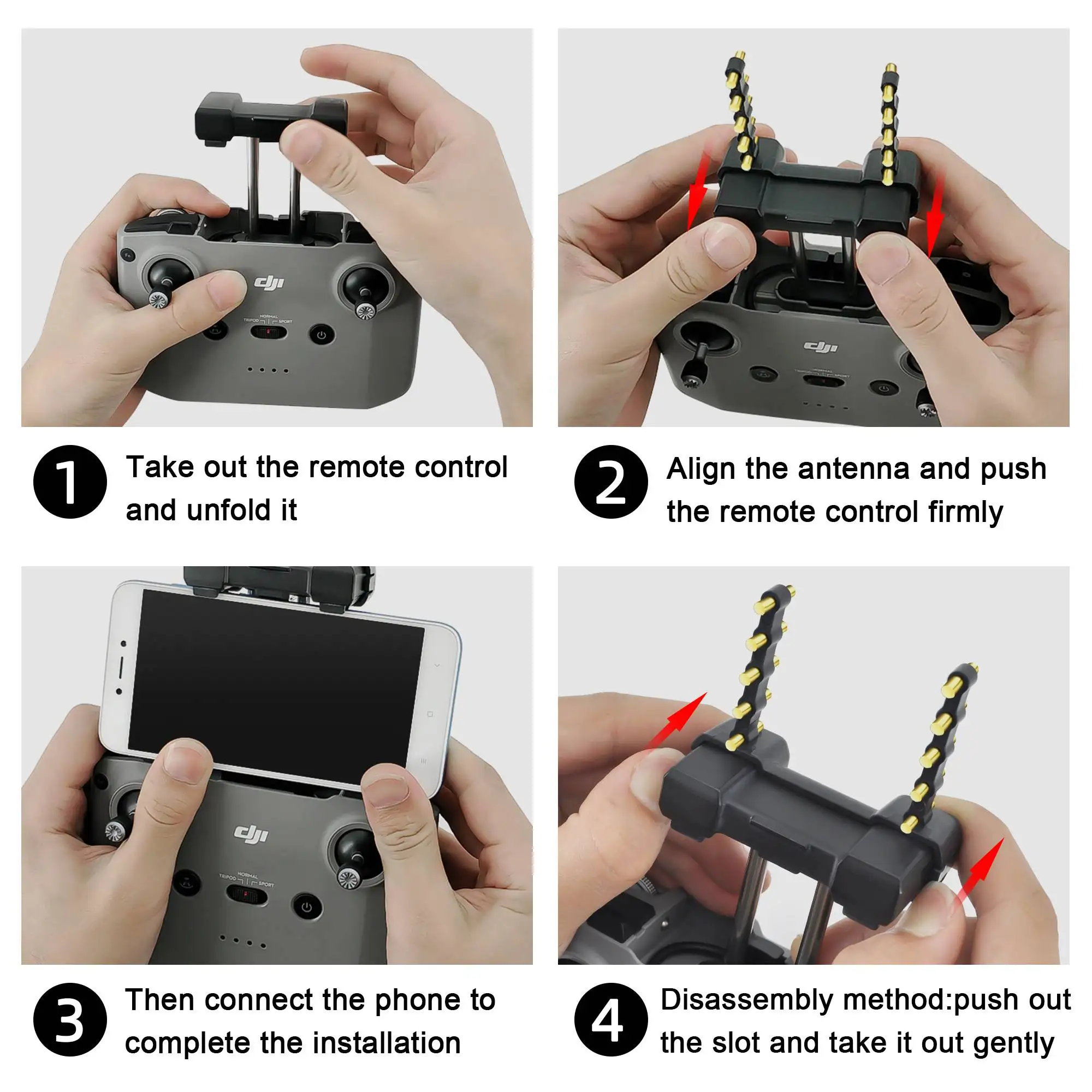 

Drone Antenna Amplifier 5.8Ghz for Mavic Mini 2 /Mavic Air 2 Remote Controller Signal Booster Antenna Range Extender Accessories