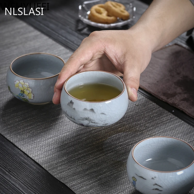 Высокая производительность китайский Чай комплект чашки трещины Керамика чашка