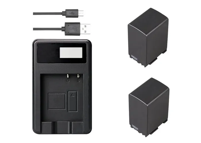 Аккумулятор и зарядное устройство для USB-порта фотокамеры Canon VIXIA HF S21 XA10 HF100E HG20 HG21