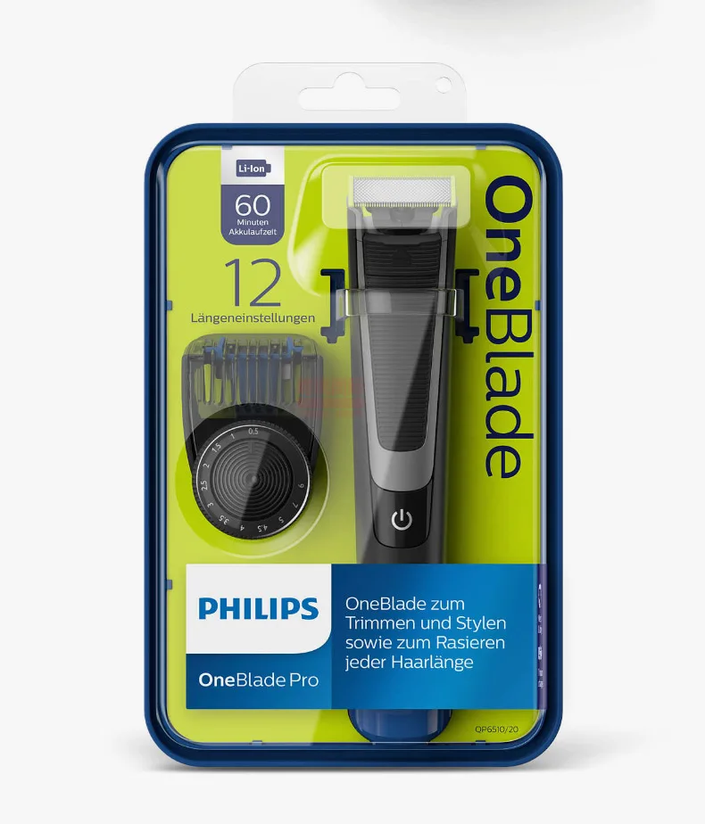 Philips профессиональная Электробритва Моющаяся QP6510 с системой ComfortCut Blade 60 мин беспроводное использование/1 h Зарядка для Мужской бритвы