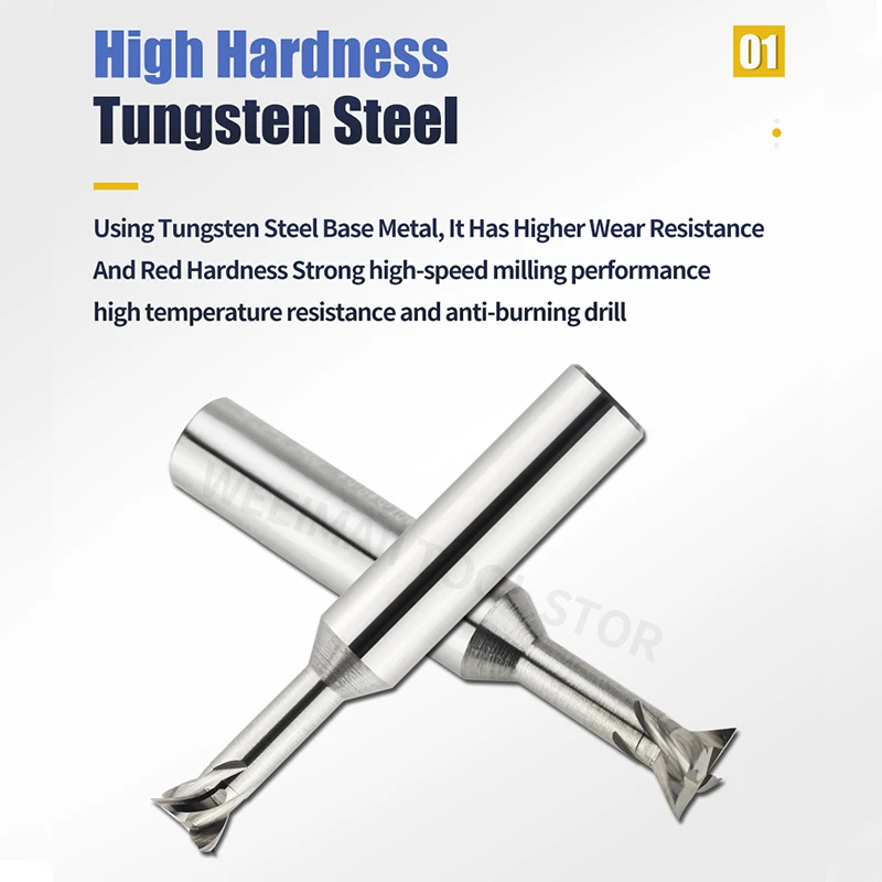 Концевая фреза из вольфрамовой стали Ласточкин хвост токарный станок с ЧПУ