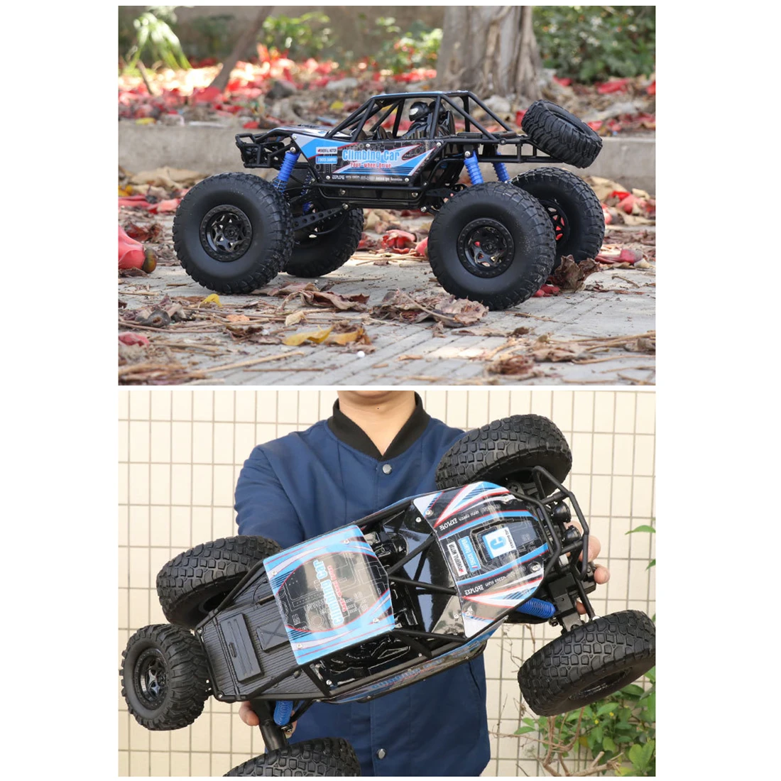 48 см 1:10 4WD 2,4G RC Monster Truck высокоскоростной гоночный автомобиль внедорожник-оранжевый