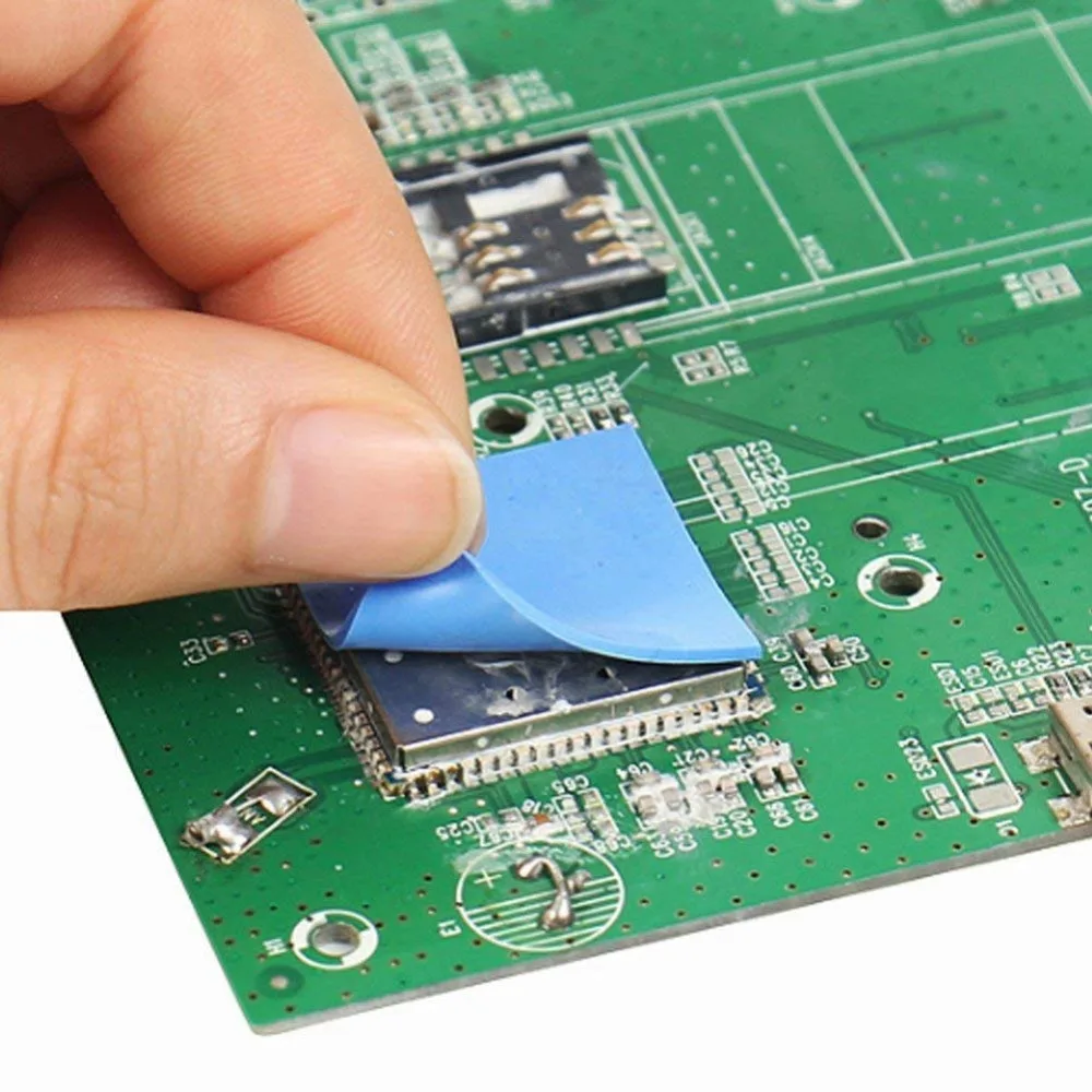 

Multi Size Thickness Blue Thermal Pads Cooling Conductive Silicone Pad Thermal Pad for PC Laptop IC GPU CPU Heatsink VGA Card