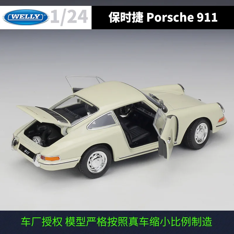 Модель автомобиля Welly 1:24 Porsche 1964 911 из сплава литой и игрушечный автомобиль