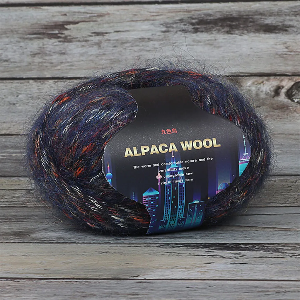 Красочные Alpacawool ручной вязки пальто свитер шарф линии из толстой шерсти инновационные и удобные товары для дома