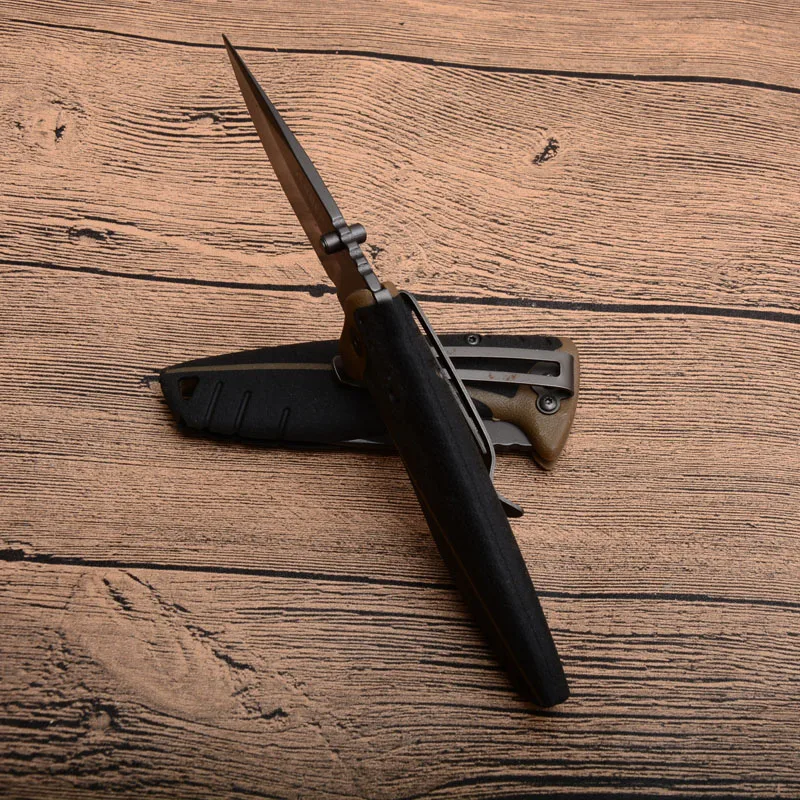 Складной нож для кемпинга компактный 18-20 5 см 7CR17 зубчатое лезвие резиновая