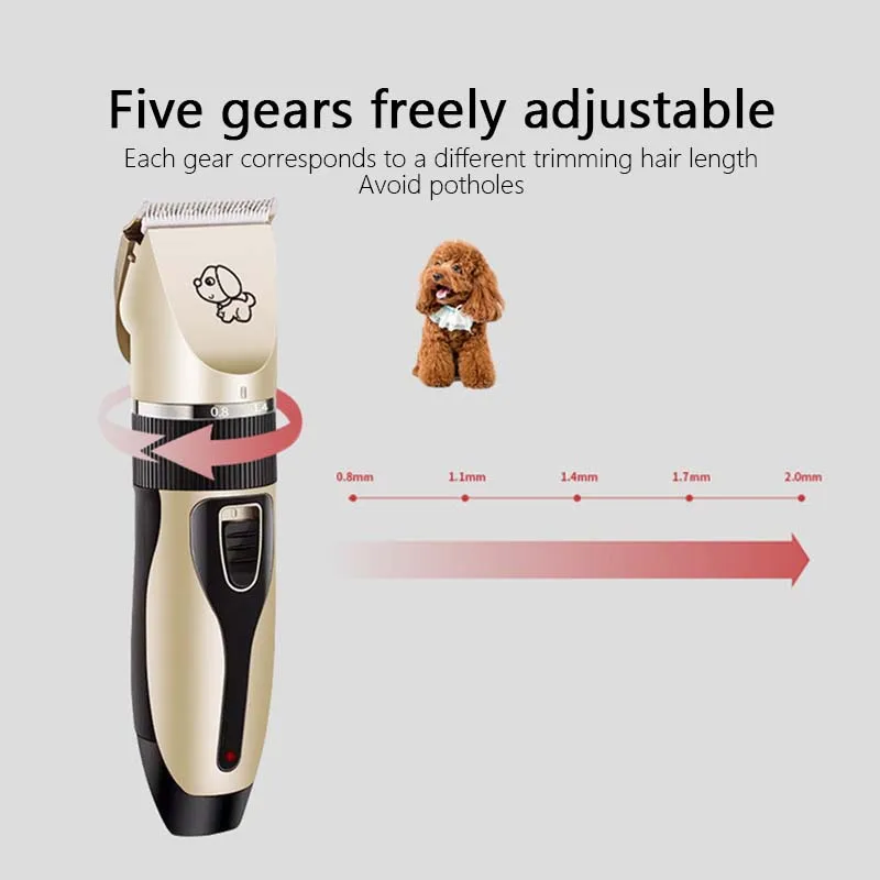 

Professional Pet Dog Hair Trimmer Animal Grooming Clippers Cat Cutter Machine Shaver Electric Scissor Clipper