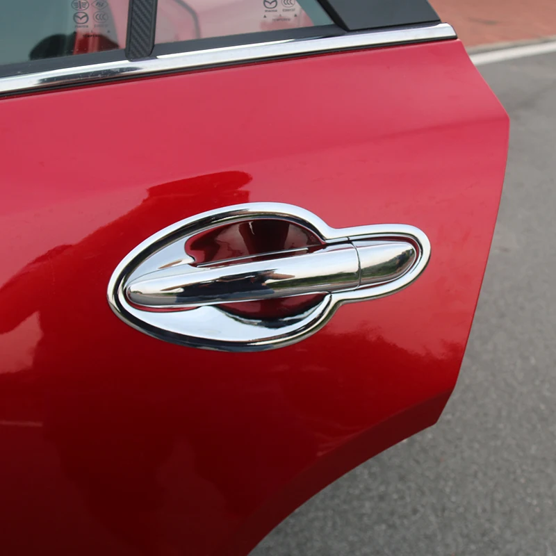 Хромированная крышка дверной ручки и Крышка Дверной чаши для Mazda 6 Mazda6 Atenza 2008-2018 ABS